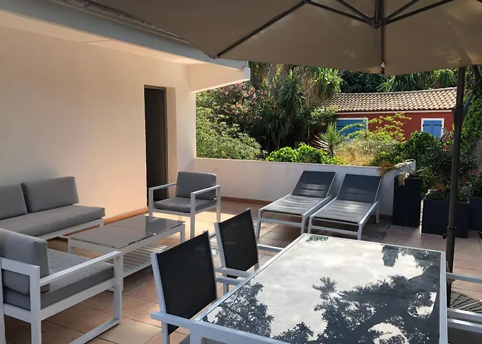 شقة Les Terrasses Levantines Île du Levant